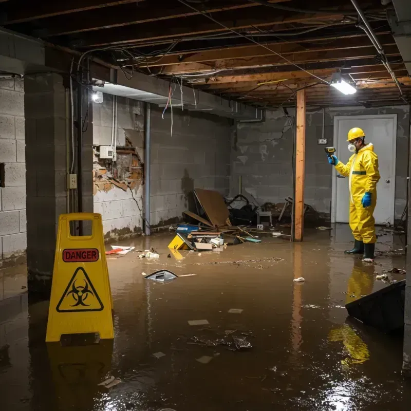 Flooded Basement Electrical Hazard in Hayti, SD Property